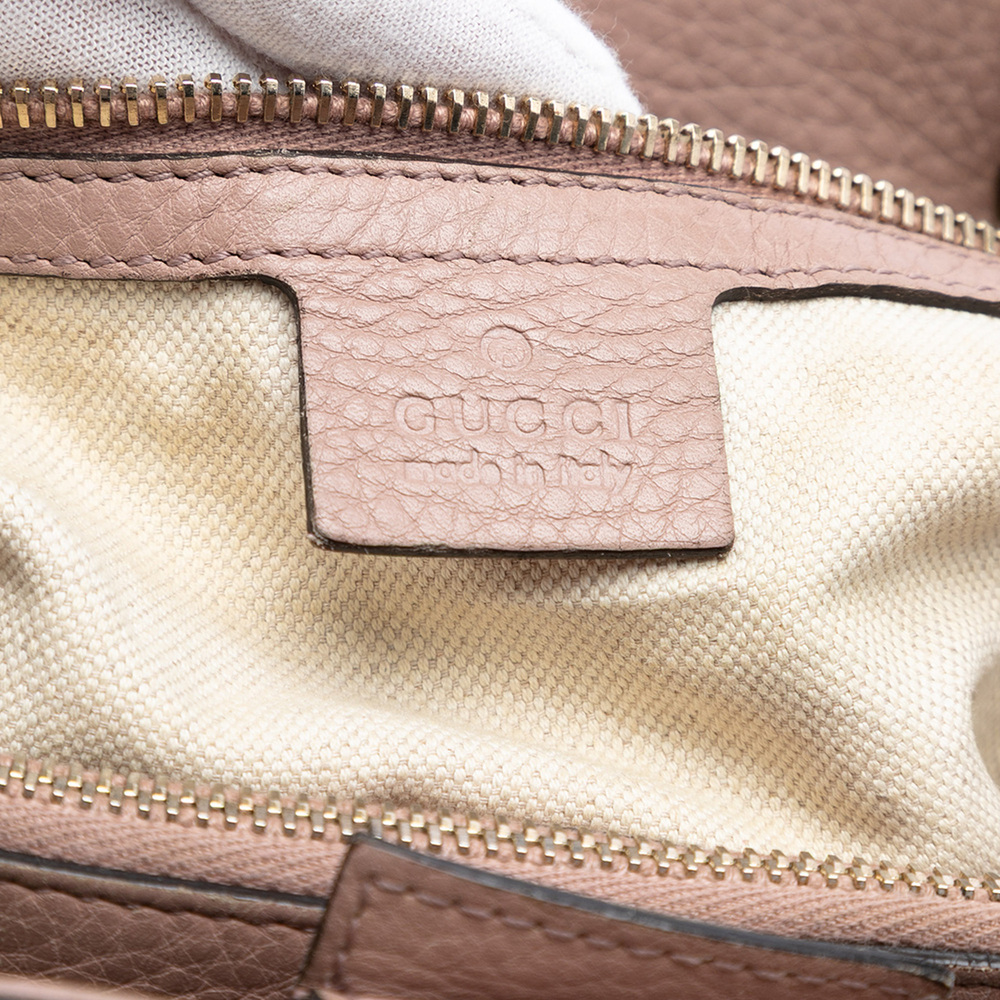 Pre-Loved Gucci Medium Calfskin Bamboo Shopper Satchel - Picture 5 of 7